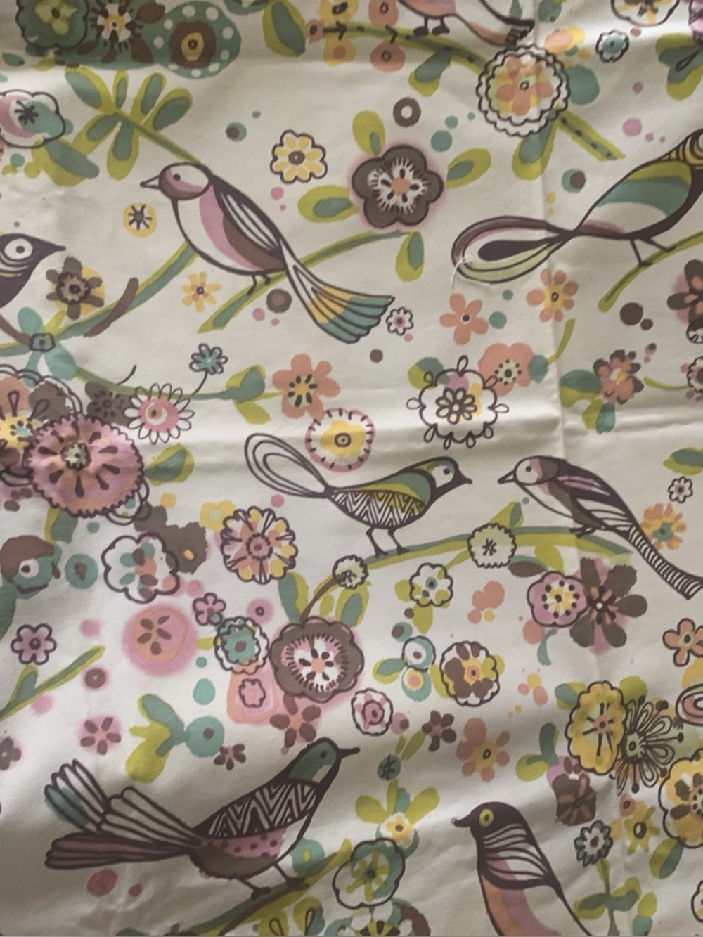 Larkspur Bird Paradise in the Nude/beige colorway by Alexander Henry 1 Yard